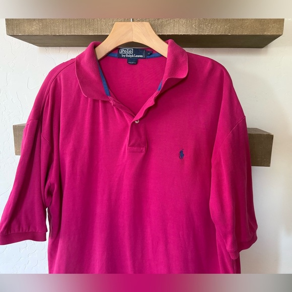 Polo by Ralph Lauren|Men’s Short sleeve Polo in Vibrant Pink color,Size XL••• - Picture 3 of 11